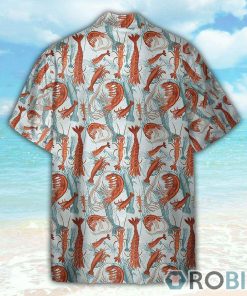 Summer Seafood Shrimps Fan Hawaiian Shirt
