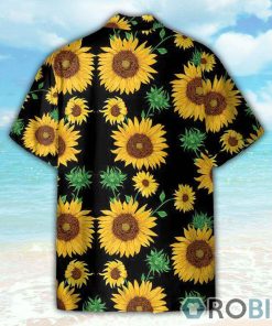 Sunflowers Men’s Button Up Shirts Hawaiian Shirt