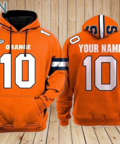 Syracuse Orange football Hoodie Custom Name and Number Syracuse Orange football Hoodie Custom Name and Number