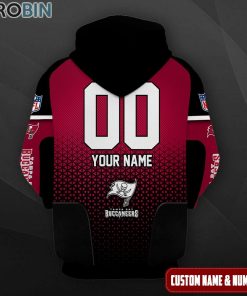 Tampa Bay Buccaneers Polygon Pattern Design 3D Hoodie Tampa Bay Buccaneers Polygon Pattern Design 3D Hoodie