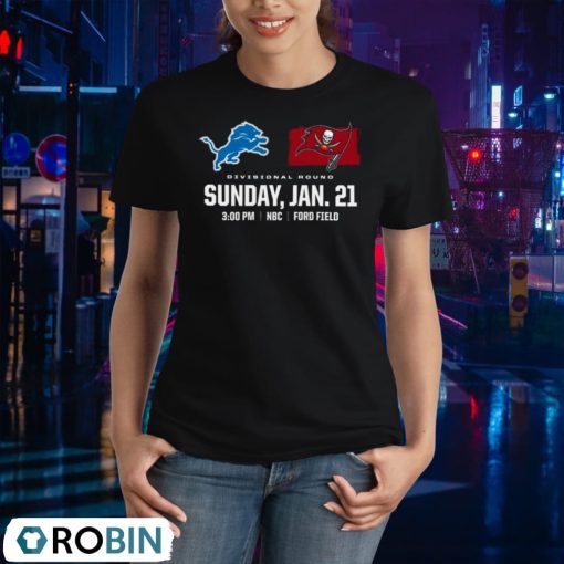 Tampa Bay Buccaneers Vs Detroit Lions 2023 Divisional Nfl Playoffs Shirt
