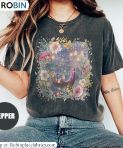 Tangled Rapunzel Shirt, Disney Rapunzel Floral Sweatshirt Tank Top Tangled Rapunzel Shirt, Disney Rapunzel Floral Sweatshirt Tank Top