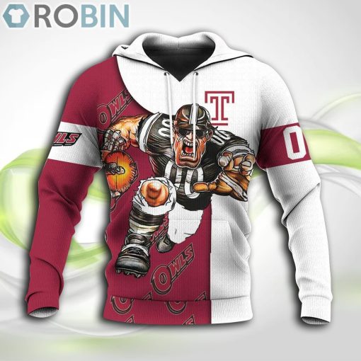 Temple Owls NCAA Hoodie Football Go On