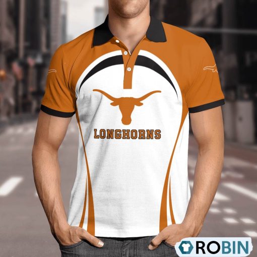 Texas Longhorns Curve Casual Polo Shirt, Texas Longhorns Merch