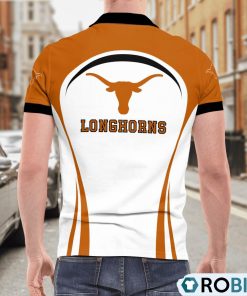 Texas Longhorns Curve Casual Polo Shirt, Texas Longhorns Merch Texas Longhorns Curve Casual Polo Shirt, Texas Longhorns Merch