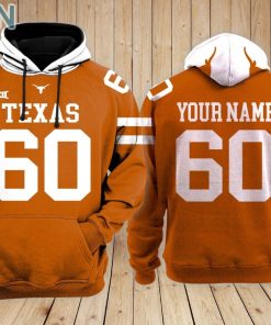 Texas Longhorns football Hoodie Custom Name and Number