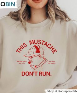 This Mustache Don’t Run T Shirt , Frozen Andy Unisex Shirt