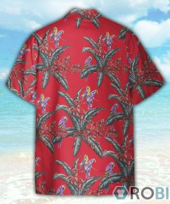 Tom Selleck Magnum Pi Red Movie Cosplay Costume Hawaiian Shirt Tom Selleck Magnum Pi Red Movie Cosplay Costume Hawaiian Shirt