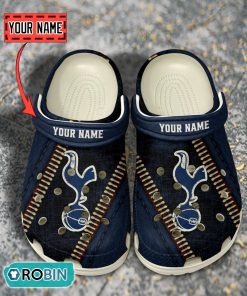 Tottenham Hotspur F.C Leather Zip Design Crocs Shoes