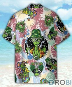 Tropical Alien Cannabis Hippie Hawaiian Shirt Tropical Alien Cannabis Hippie Hawaiian Shirt