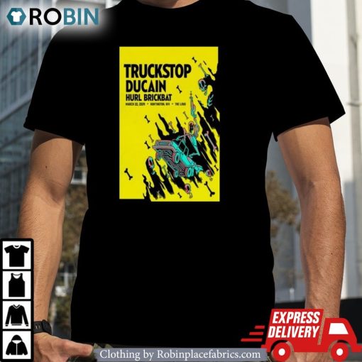 Truckstop, Ducain & Hurl Brickbat Mar 22 2024 The Loud Huntington Shirt
