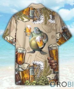 Turtle and Beer Hawaiian Shirt