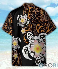 Turtle Plumeria Polynesian Hawaiian Shirt Turtle Plumeria Polynesian Hawaiian Shirt