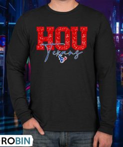 Twinkle Red Houston Texans Football Nfl Team Twinkle Pattern Shirt