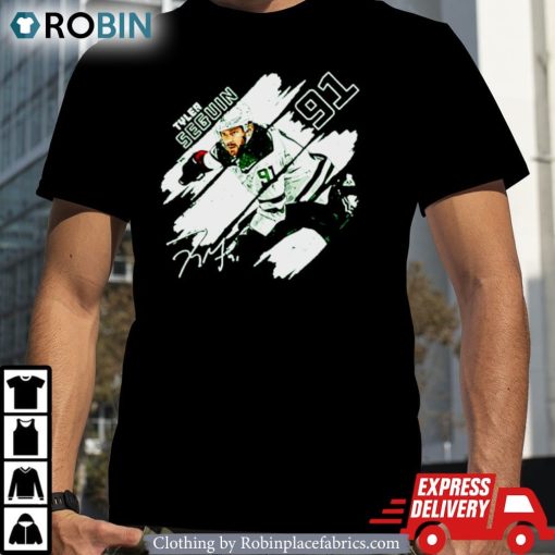 Tyler Seguin Dallas Stripes Hockey Signature Shirt