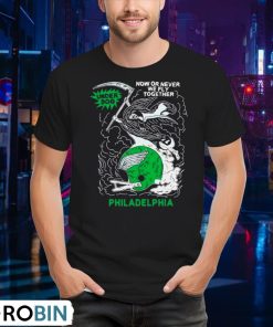 underdog-now-or-never-we-fly-together-philadelphia-unisex-shirt