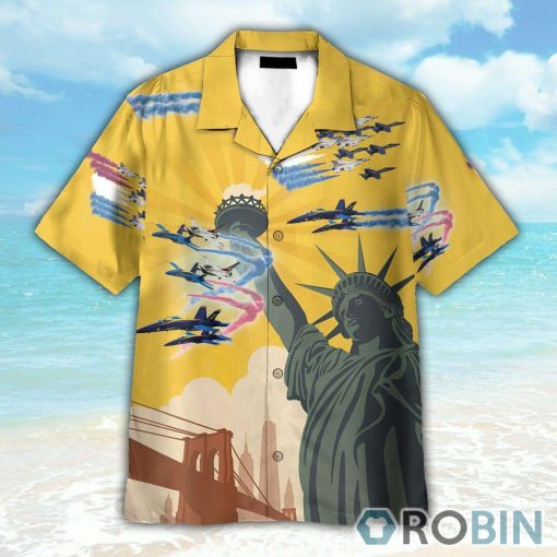 US Blue Angels & Thunderbirds 4th July Idependence Day Hawaiian Shirt