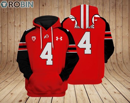 Utah Utes Hoodie Custom Name and Number