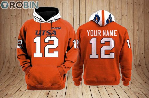 UTSA Roadrunners football Hoodie Custom Name and Number