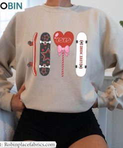 Valentine Skateboard Shirt, Happy Valentines Day Tee Tops Unisex Hoodie Valentine Skateboard Shirt, Happy Valentines Day Tee Tops Unisex Hoodie