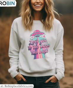 Valentine Unisex T Shirt, Love You To The Moon And Back Shirt Long Sleeve