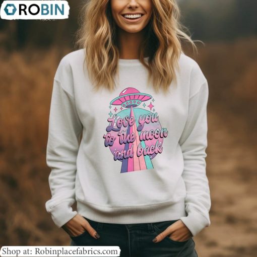 Valentine Unisex T Shirt, Love You To The Moon And Back Shirt Long Sleeve