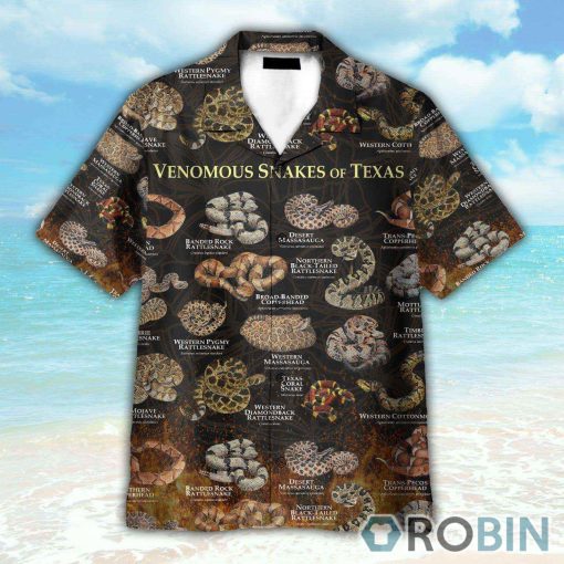 Venomous Snakes Of Texas Hawaiian Shirt