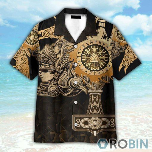 Viking Valkyrie Button’s Up Shirts, Hawaiian Shirt
