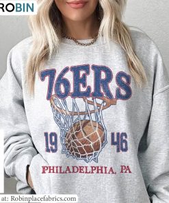 Vintage 76ers Basketball Sweatshirt , Philadelphia 76ers Shirt Crewneck