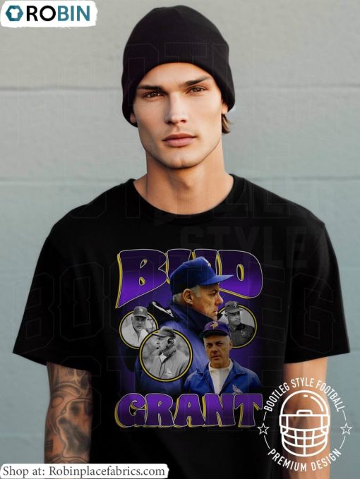 Vintage Bud Grant Football T Shirt, Bud Grant Shirt Unisex Hoodie