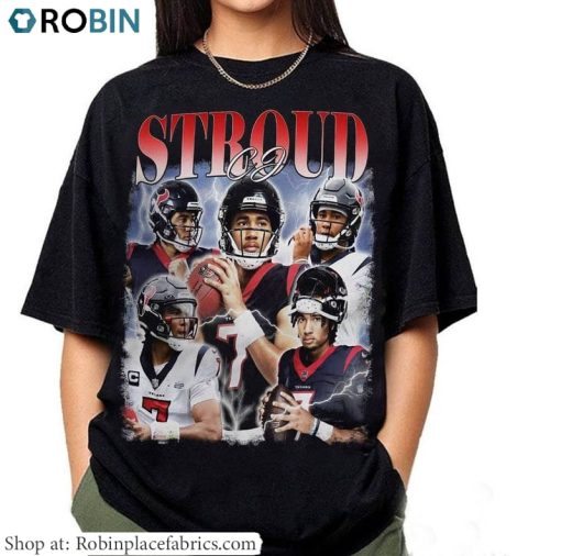Vintage Cj Stroud Shirt, American Football Unisex Hoodie Crewneck