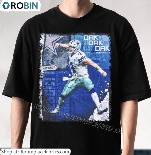 Vintage Dak Prescott Shirt, Dak Dak Dak Long Sleeve Sweater