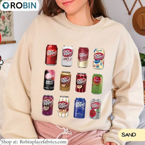 Vintage Dr Pepper Shirt, Soda Sweatshirt Short Sleeve