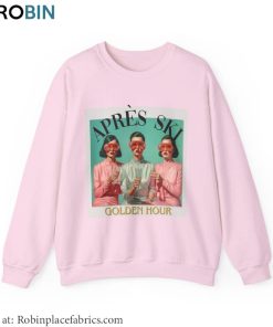 Vintage Golden Hour Unisex Hoodie, Apres Ski Sweatshirt Crewneck