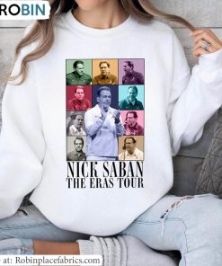 Vintage Nick Saban The Eras Tour Hoodie, Nick Saban Shirt Short Sleeve