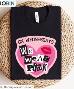 Vintage On Wednesdays We Wear Pink Shirt, T Shirt Long Sleeve For Best Friends