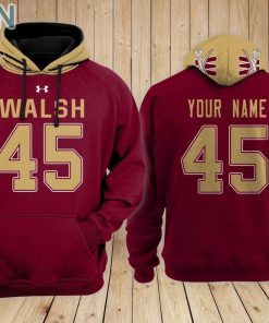 Walsh University football Hoodie Custom Name and Number