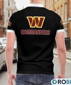 Washington Commanders American Flag Polo Shirt, Commanders Apparel