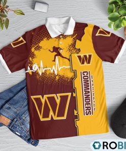 washington-commanders-heartbeat-polo-shirt