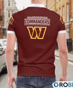 Washington Commanders Heartbeat Polo Shirt, Commanders Merchandise