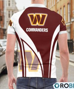 Washington Commanders Magic Team Logo Polo Shirt, Commanders Fan Shirt for Sale