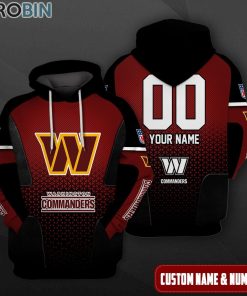 washington-commanders-polygon-pattern-design-3d-hoodie-1