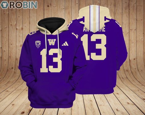 Washington Huskies Hoodie Custom Name and Number