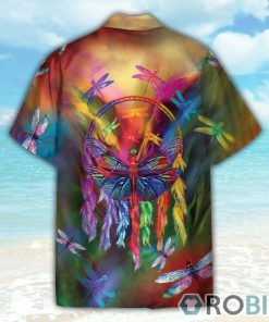 Watercolor Dragonfly And Dreamcatcher Hawaiian Shirt Watercolor Dragonfly And Dreamcatcher Hawaiian Shirt