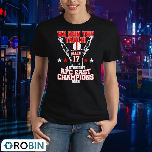 We The Table 4 Straight Afc Champions Allen 17 Victory 2023 Shirt