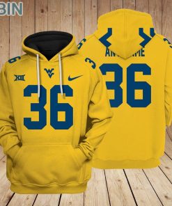 West Virginia Mountaineers Hoodie Custom Name and Number