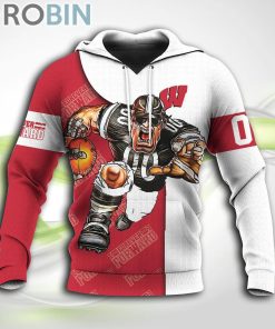 Wisconsin Badgers NCAA Hoodie Football Go On