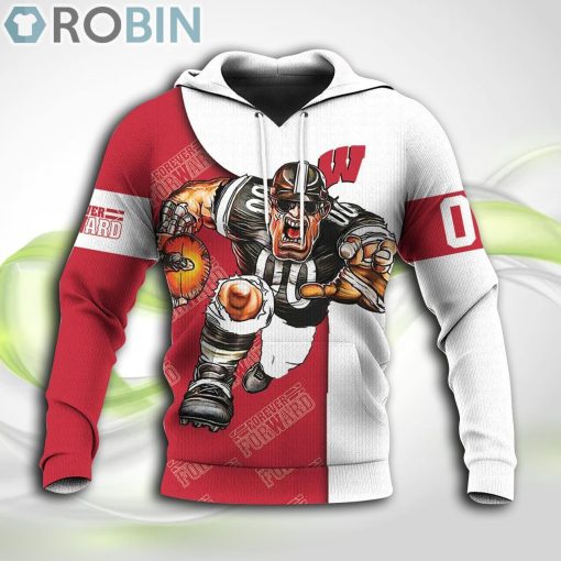 Wisconsin Badgers NCAA Hoodie Football Go On