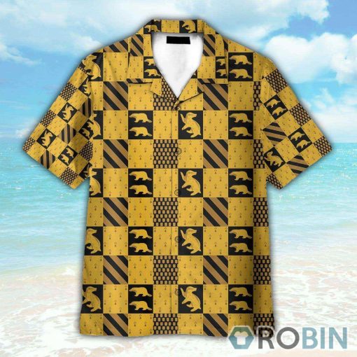 Wizard And Witch Hufflepuff House Cosplay Costume Hawaiian Shirt