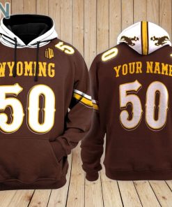 Wyoming Cowboys football Hoodie Custom Name and Number